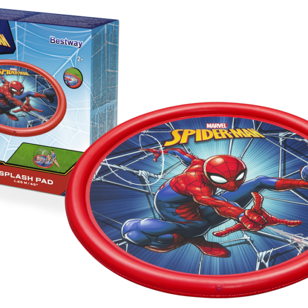 Dmuchany Brodzik Mata Z Fontanną Spider-man 165 cm Bestway 98792