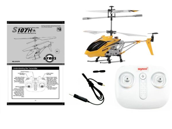 Zdalnie sterowany Metalowy Helikopter Syma S107H Stabilizacja Gyro RC0544 - obrazek 3