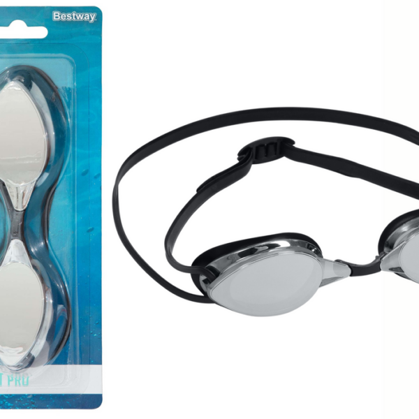 Okulary Do Pływania Lustrzane Czarne Bestway 21066