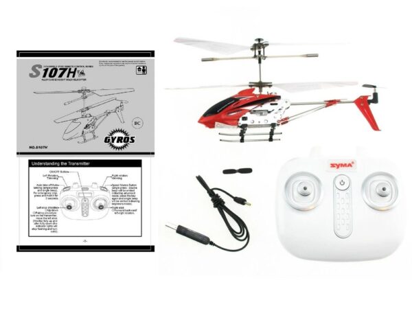 Zdalnie sterowany Metalowy Helikopter Syma S107H Stabilizacja Gyro RC0544 - obrazek 4