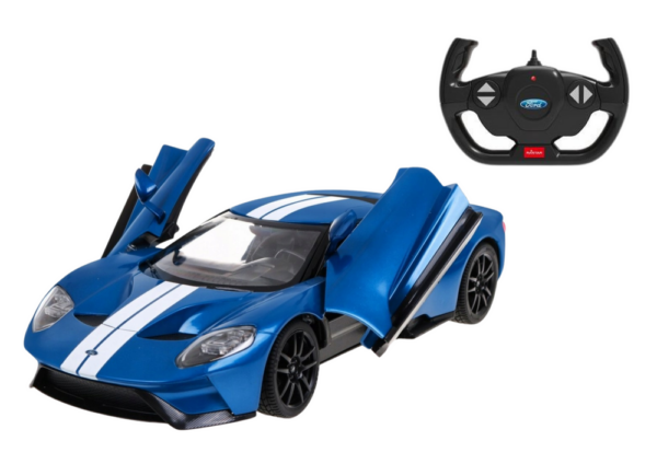 Auto RC Model Zdalnie Sterowany Ford GT 1:14 Otwierane Drzwi Niebieski - obrazek 2