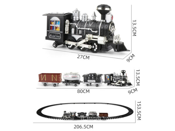 Ogromna Kolejka Pociąg Tory Dźwięk Światła Dym R/C 206,5 cm x 153,5 cm - obrazek 3