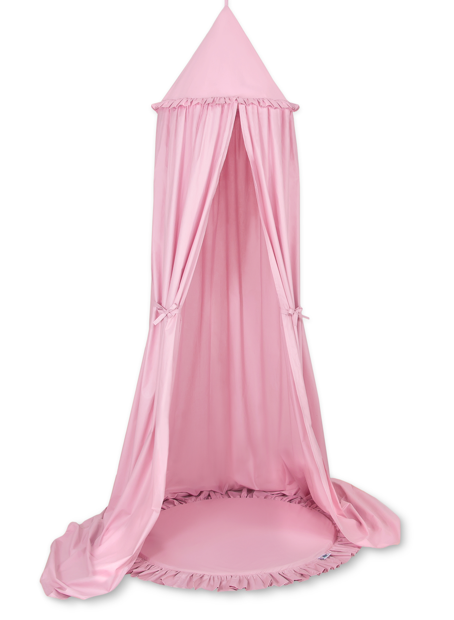 Mata do zabawy z falbanką- różowa - obrazek 3