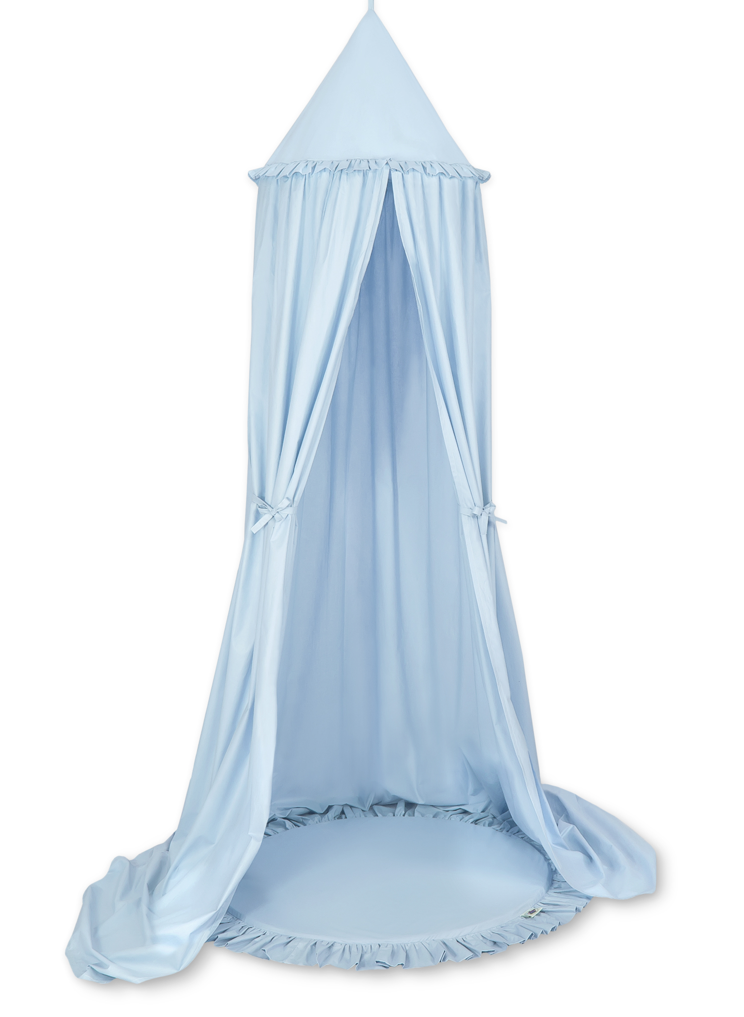 Mata do zabawy z falbanką- niebieska - obrazek 3