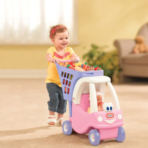 Wózek na zakupy dla dzieci Cozy Coupe  Little Tikes różowy - obrazek 2