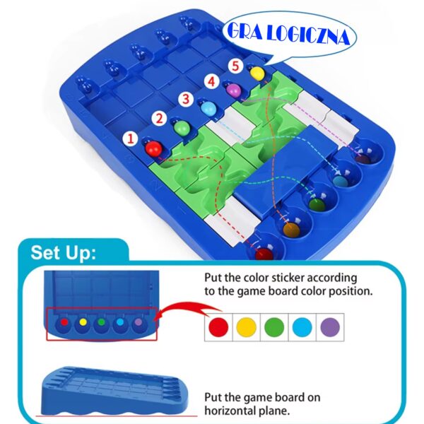 WOOPIE IQ Gra Logiczna Strategiczna Trening Mózgu "Labirynt Logiczny" - obrazek 2