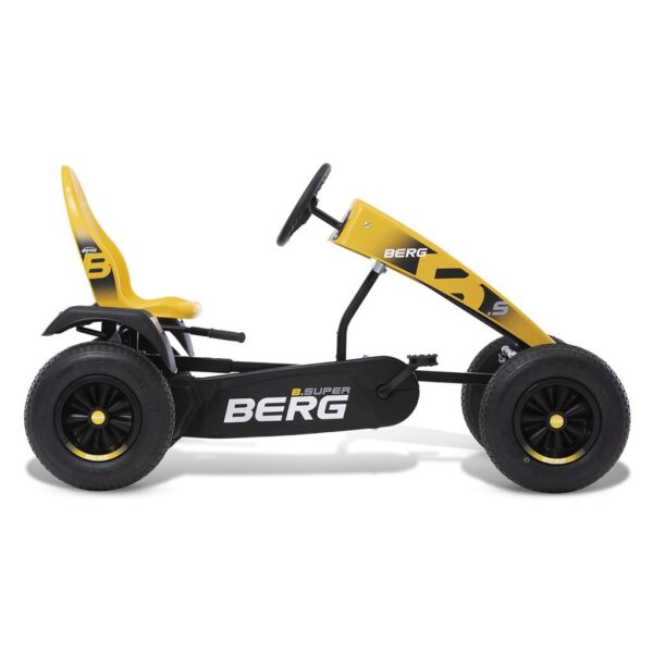 BERG Gokart na Pedały XL B.Super Yellow BFR Pompowane Koła od 5 lat do 100 kg - obrazek 2