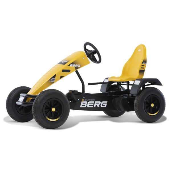 BERG Gokart na Pedały XL B.Super Yellow BFR Pompowane Koła od 5 lat do 100 kg - obrazek 3