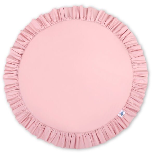 Mata do zabawy z falbanką- brudny róż