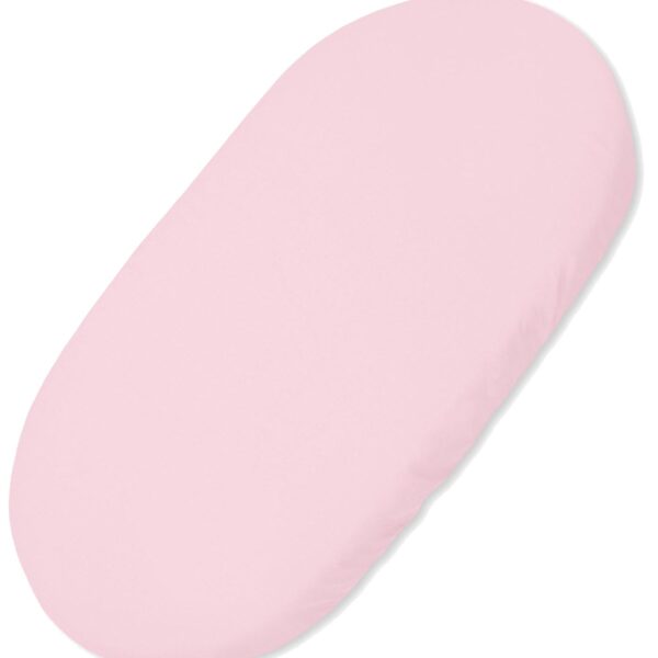 Prześcieradło bawełniane do kosza Mojżesza Boho wózka gondoli 75x35 cm - różowe