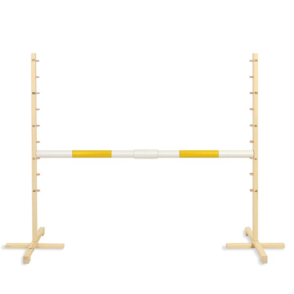 Przeszkoda skokowa do Hobby Horse 160cm, h-120 cm, belka żółta