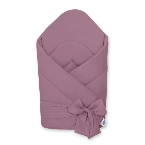 Rożek usztywniany z wiązaniem - retro róż