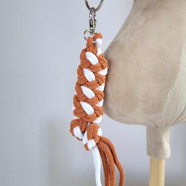 Uwiąz dla Hobby Horse ze sznurka – biało-rudy