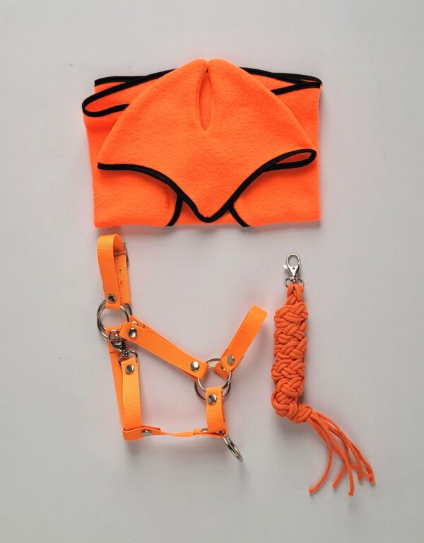 Uwiąz dla Hobby Horse ze sznurka – neon orange - obrazek 2