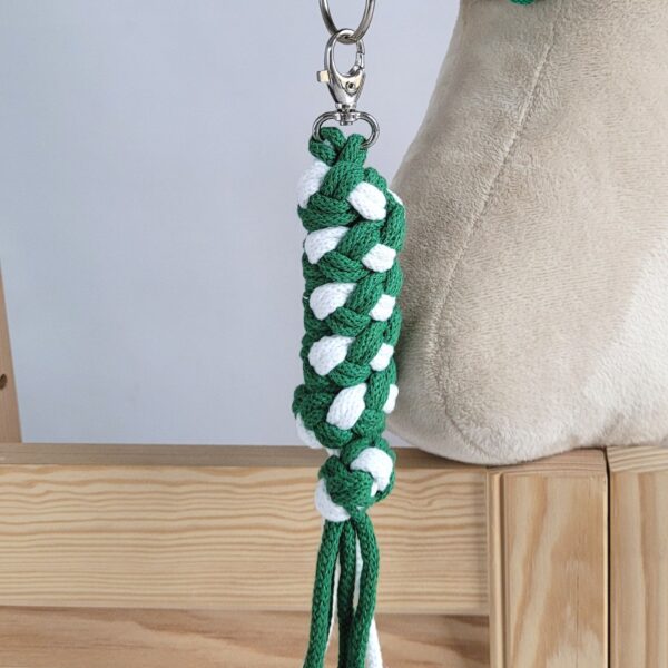 Uwiąz dla Hobby Horse ze sznurka – biało-zielony