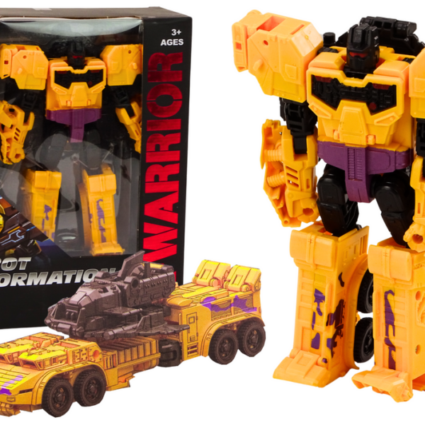 Robot-Czołg Z Bronią 2w1 Transformacja X-Warrior Żółty
