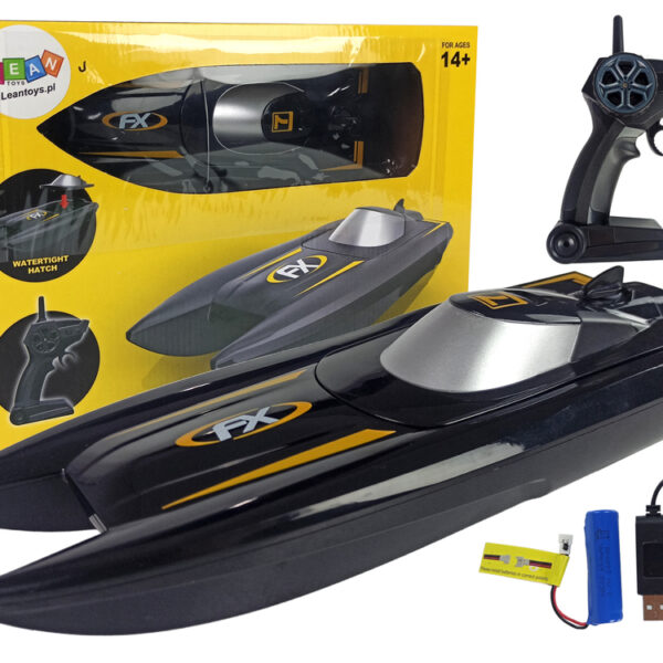 Łódź Motorówka Zdalnie Sterowana 1:47 Wyścigi 2,4G Zasięg 50 m