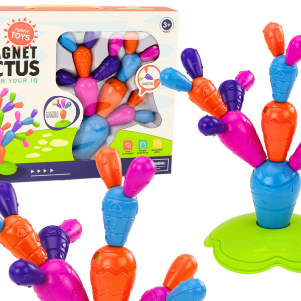 Magnetyczny Kaktus Klocki Konstrukcyjne 16 Elementów