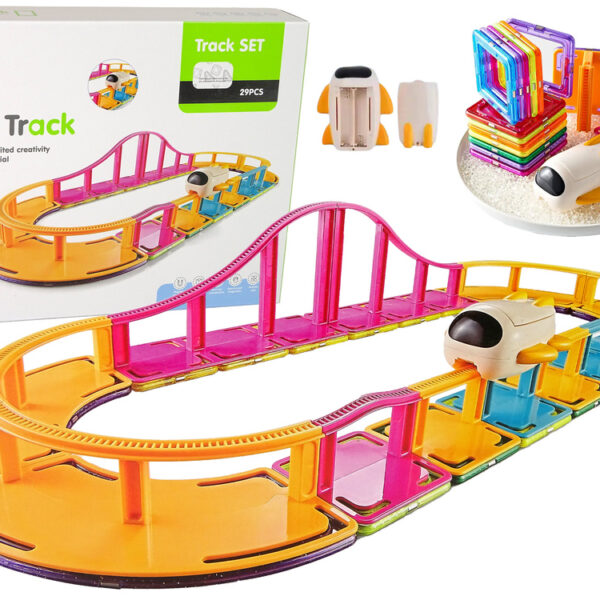 Magnetyczne Klocki Konstrukcyjne Podniebny Tor 29 Elementów