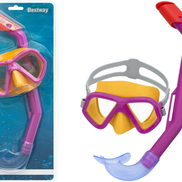 Zestaw Do Nurkowania Maska+Rurka Różowa Bestway 24023