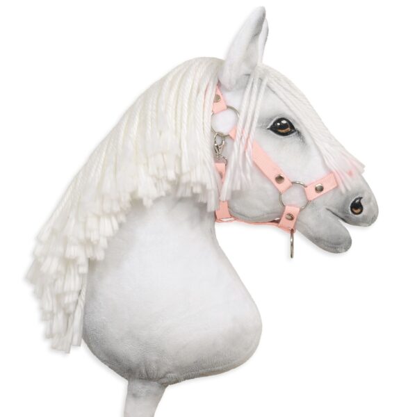 Kantar regulowany dla konia Hobby Horse A3 - pudrowy róż