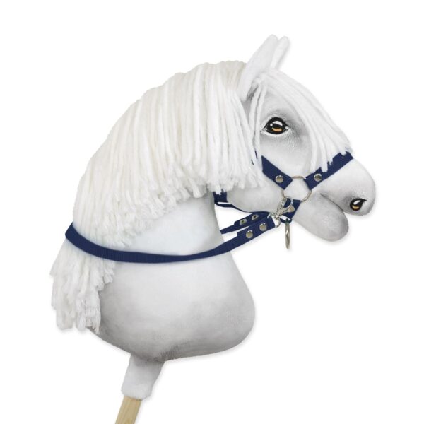 Wodze dla konia Hobby Horse – granatowe