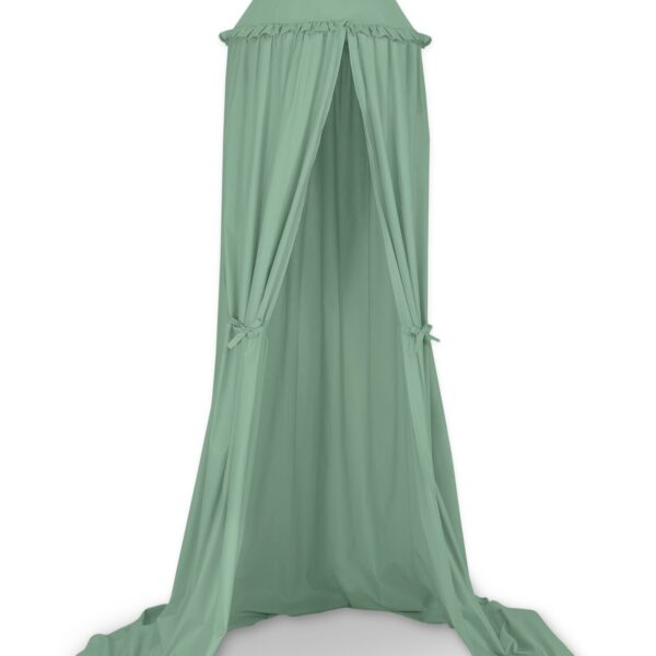 Baldachim wiszący bawełniany do pokoju dziecięcego- szałwia