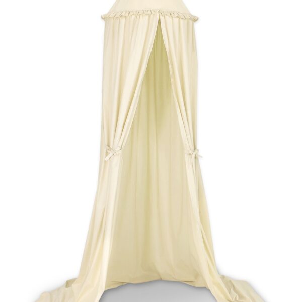 Baldachim wiszący bawełniany do pokoju dziecięcego - kremowy