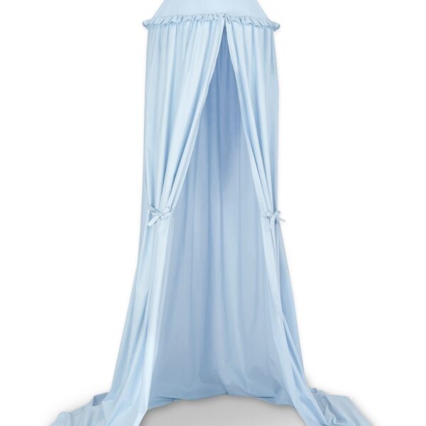 Baldachim wiszący bawełniany do pokoju dziecięcego - niebieski