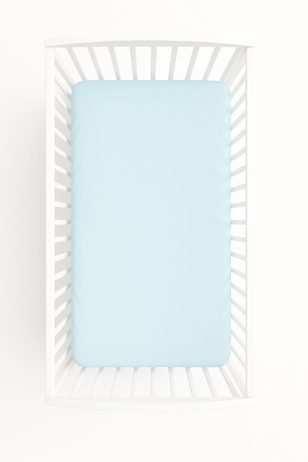 Prześcieradło bawełniane z gumką do łóżeczka 140x70 cm - miętowe - obrazek 2