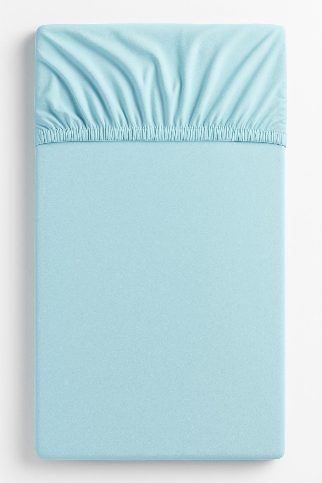 Prześcieradło bawełniane z gumką do łóżeczka 140x70 cm - miętowe