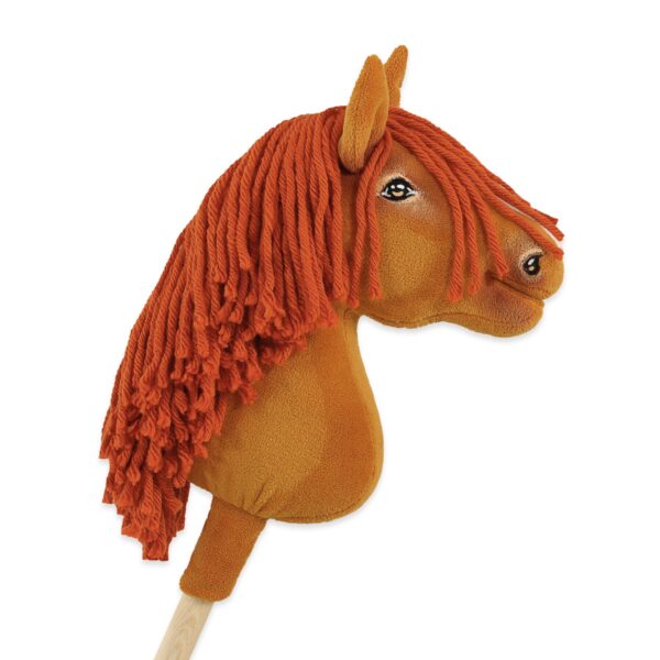 Hobby Horse Średni koń na kiju Premium rudy kasztan A4
