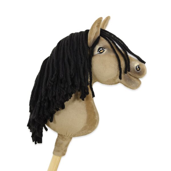 Hobby Horse Średni koń na kiju Premium beżowy bułany A4