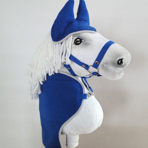 Zestaw dla Hobby Horse A3: polarowa derka + nauszniki – chabrowy