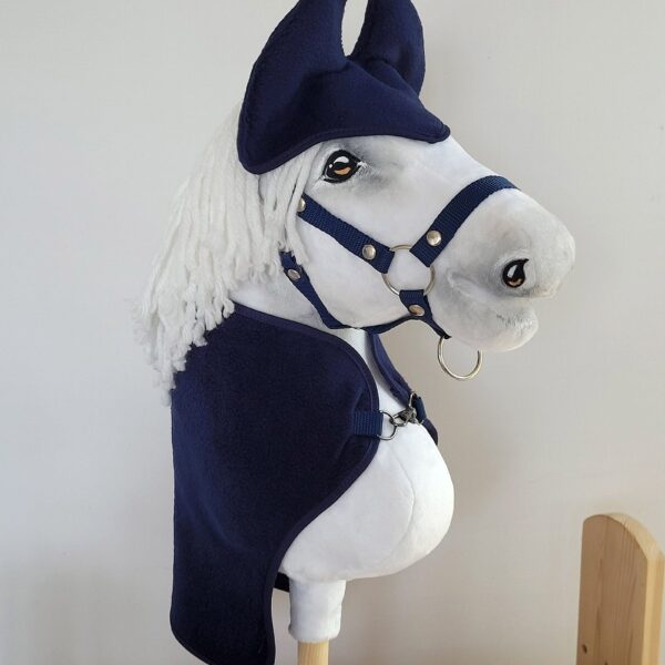 Zestaw dla Hobby Horse A3: polarowa derka + nauszniki – granat