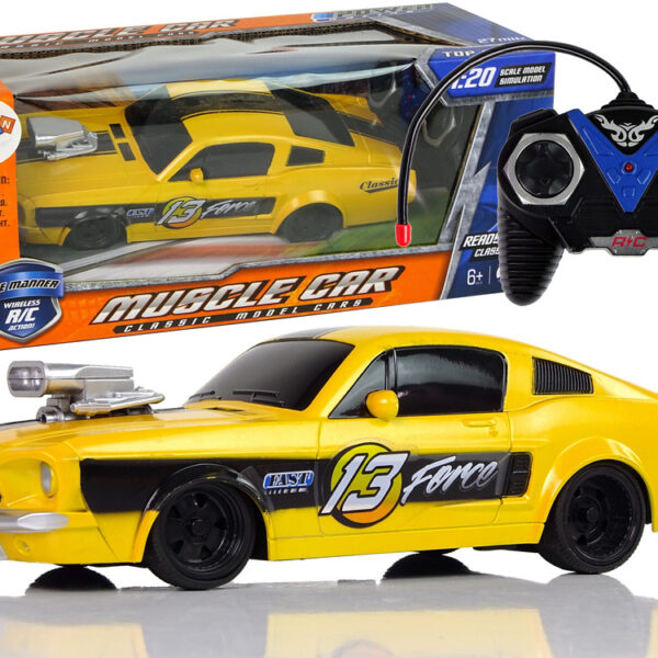 Zdalnie Sterowane Auto Sportowe 1:20 Żółte Pilot