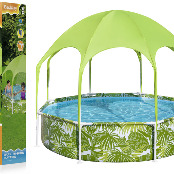 Basen Ogrodowy Stelażowy Dla Dzieci 244 cm x 51 cm Bestway 56432 Zielony