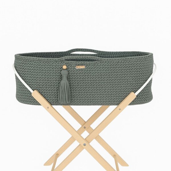 Kosz Mojżesza BOHO Handmade ze stojakiem - laurel