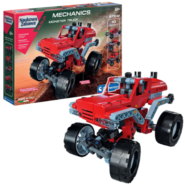 Naukowa Zabawa Klocki Laboratorium Mechaniki Monster Truck Język Polski Clementoni 50062