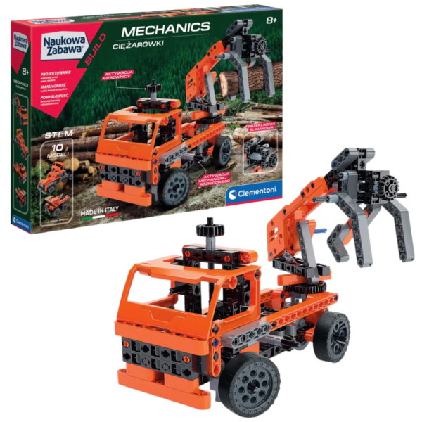 Naukowa Zabawa Klocki Laboratorium Mechaniki Ciężarówki Język Polski Clementoni 60992