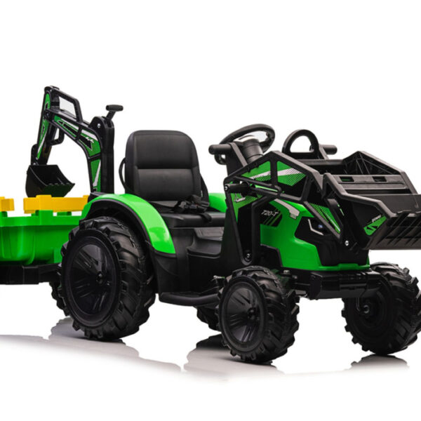 Koparka Z Naczepą Na Akumulator SX2068 Zielona