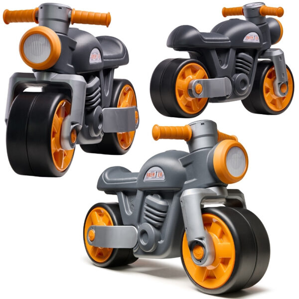 FALK Jeździk Biegowy Ciche Koła Motor Prem1er Retro Czarny 12m+