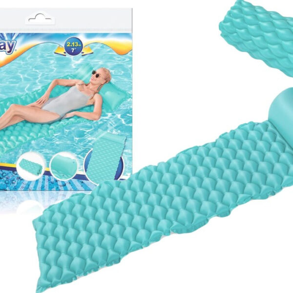 Dmuchany Materac Plażowy Turkusowy 213 x 86 cm Bestway 44020