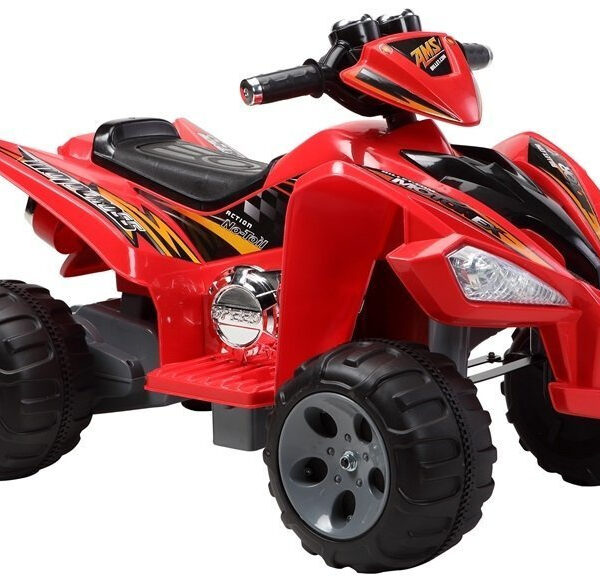 Quad Pojazd Na Akumulator Dla Dziecka Terenowy Światła LED MP3 Czerwony