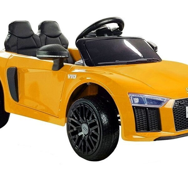 Auto na Akumulator Audi R8 Spyder Żółty Lakierowany Pilot MP3 Światła LED