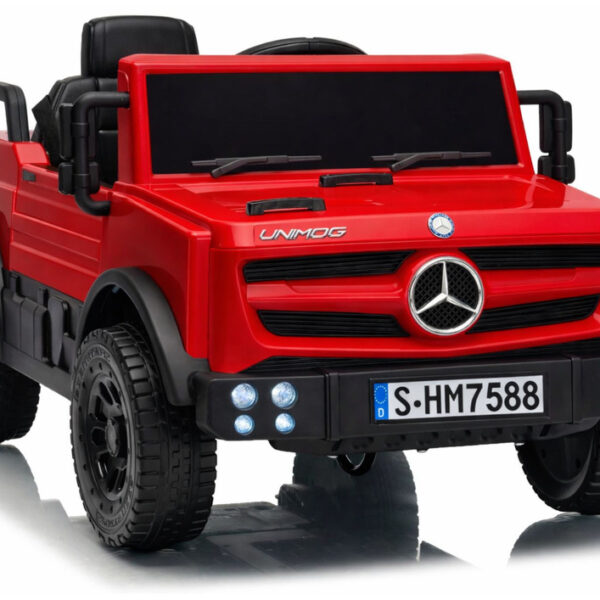 Auto Na Akumulator Mercedes Unimog HM7588 6V4Ah Czerwony
