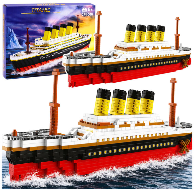 Zestaw Klocki Konstrukcyjne Statek Titanic Duży Model 60 cm 3327 el.