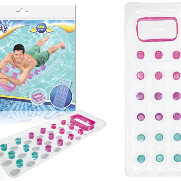 Dmuchany Materac Przezroczysty 188 x 71 cm Bestway 43040